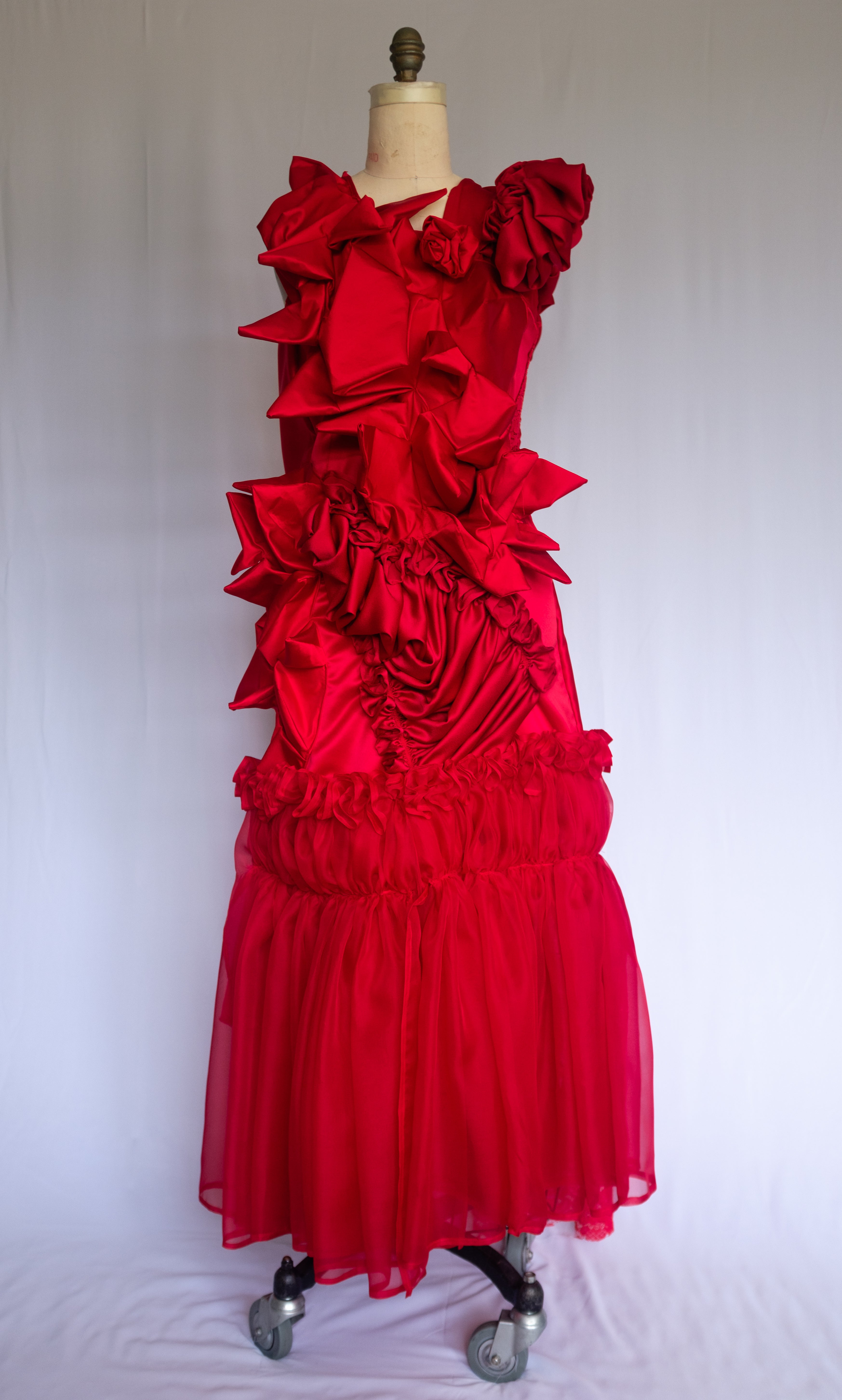 Victorian Sculptural Dress Cape.