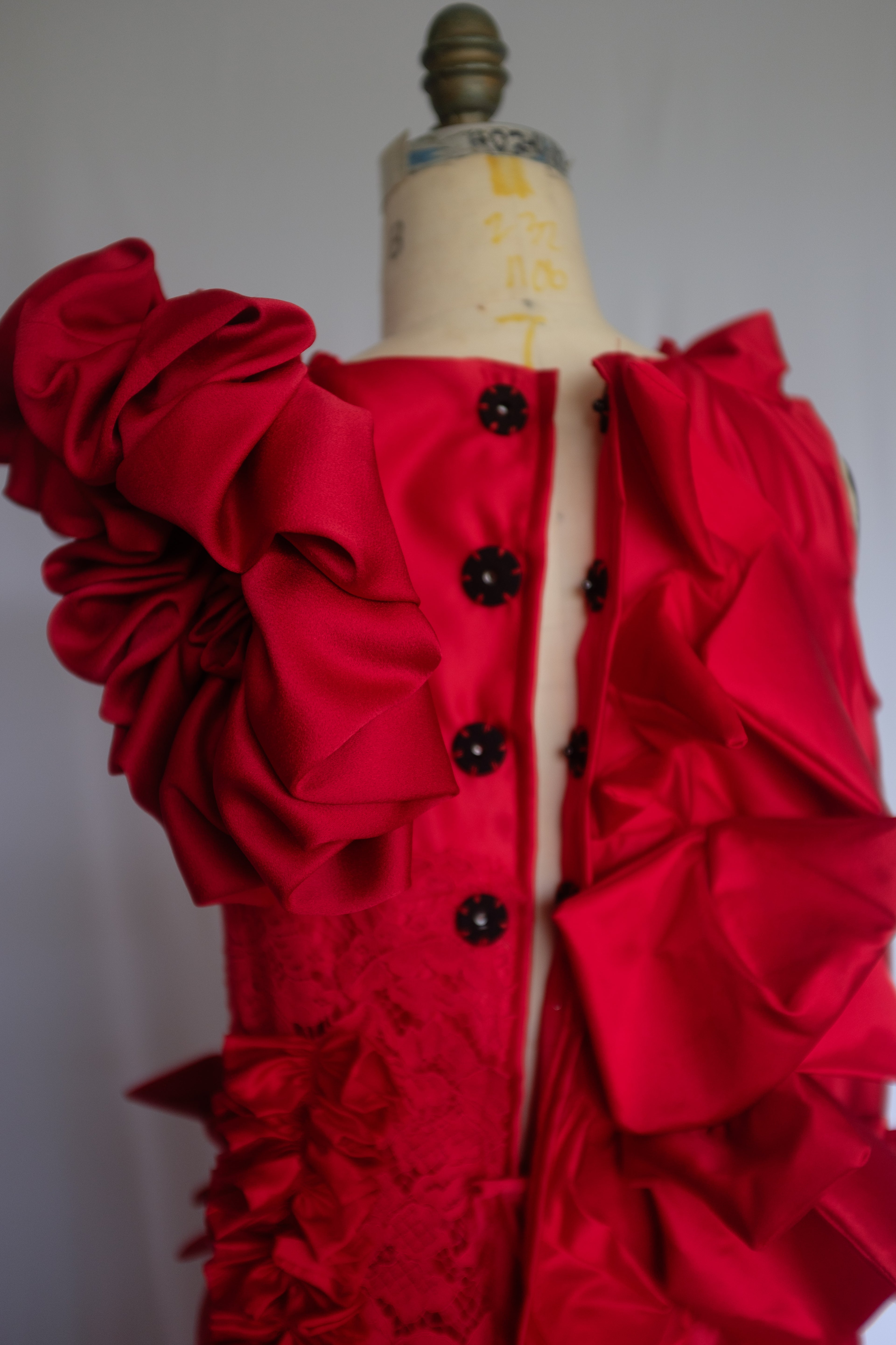 Victorian Sculptural Dress Cape.