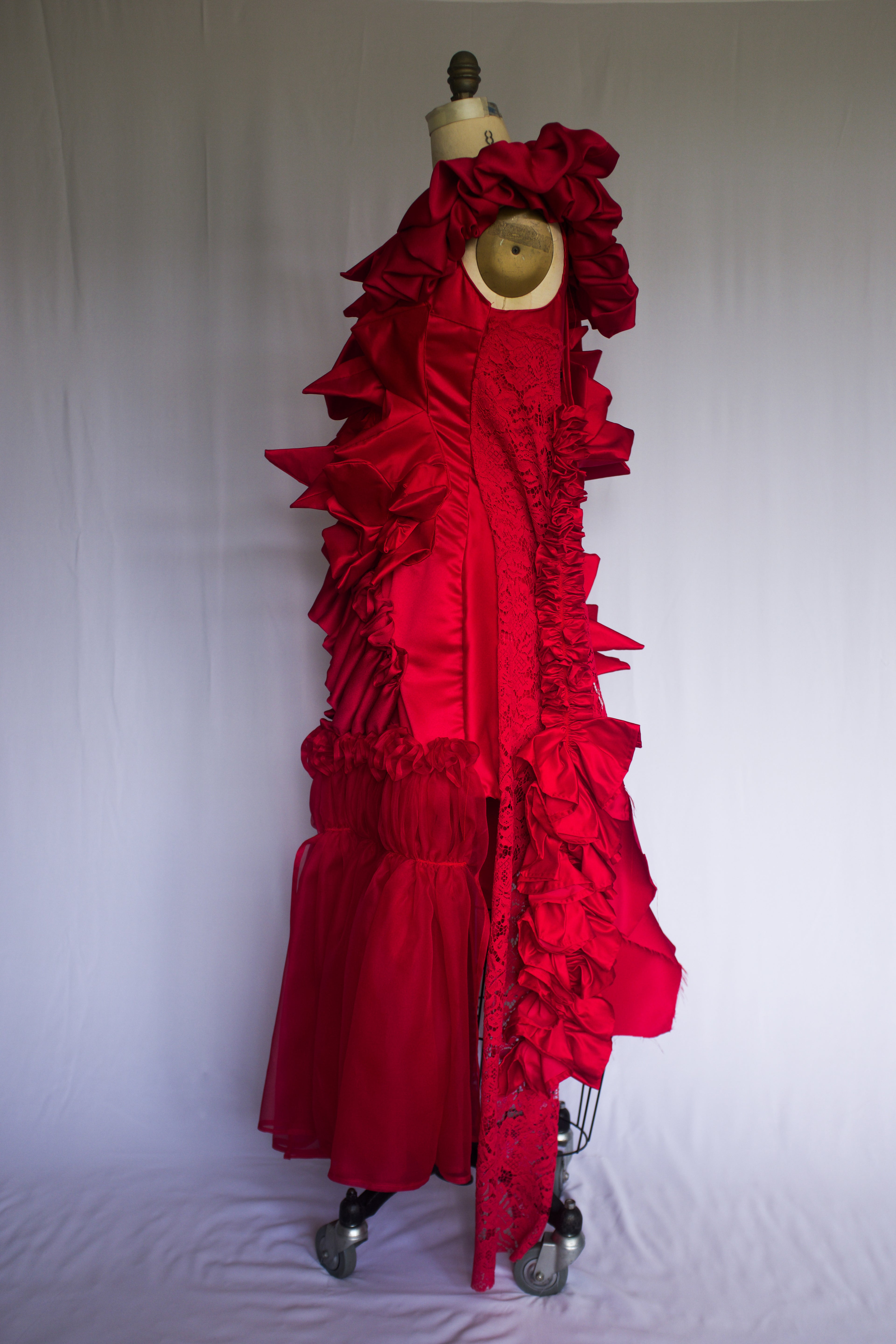 Victorian Sculptural Dress Cape.