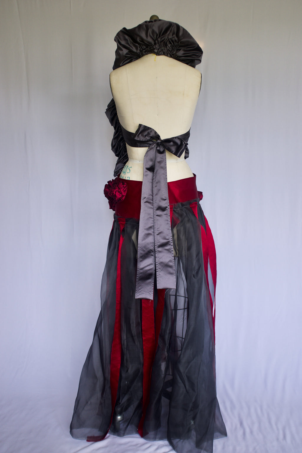 Ruffles, Roses and Pleats Collar Dress